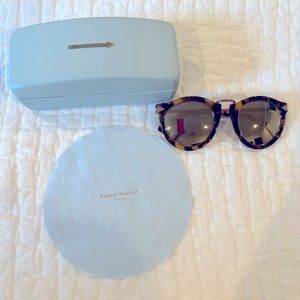 Karen Walker Helter Skelter Sunglasses - Tortoise/Rose Gold/Mirrored Lens (RARE)